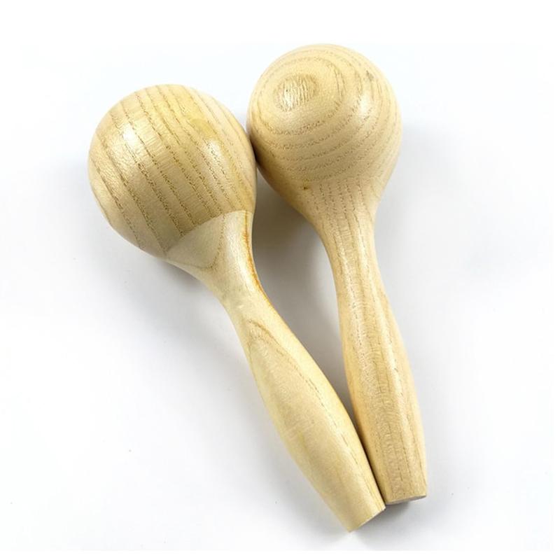 Wooden Maracas Hand Percussion Rattles Shaker Musical Instruments For Kids Educatiobal Toys Birthday Carnival Party Favors Gifts