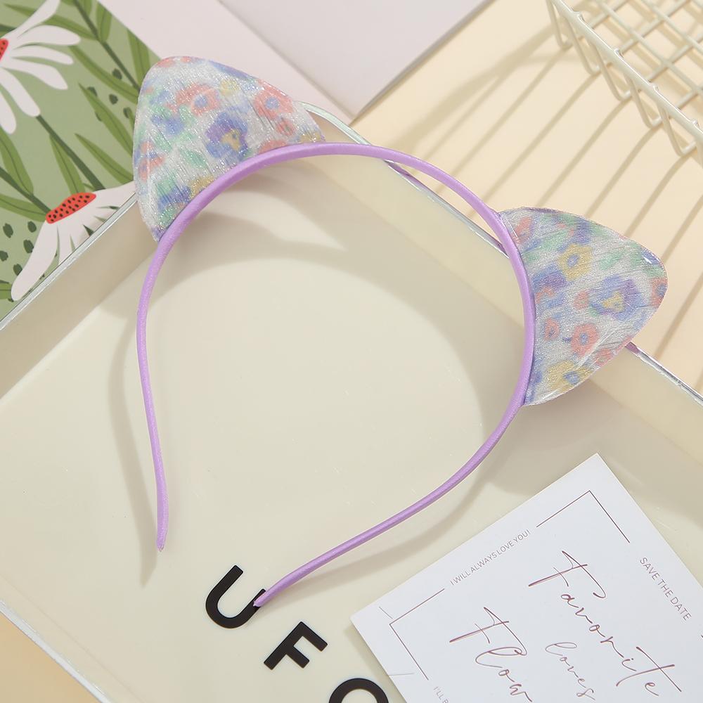 

Ободок с кошачьими ушками Красочный милый свежий ободок девчачий стиль Праздничная вечеринка Серия кошачьих ушек Аксессуары