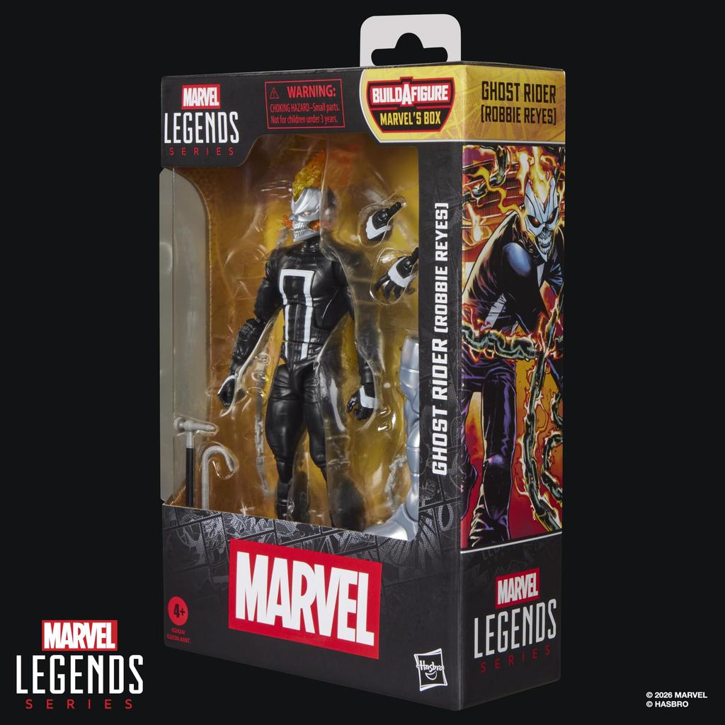 Hasbro MARVEL Legends Series Ghost Rider (Robbie Reyes), 15cm Action Figure for Collectors from 'All-New Ghost Rider' and 'Avengers' Comics, G2424 (Au
