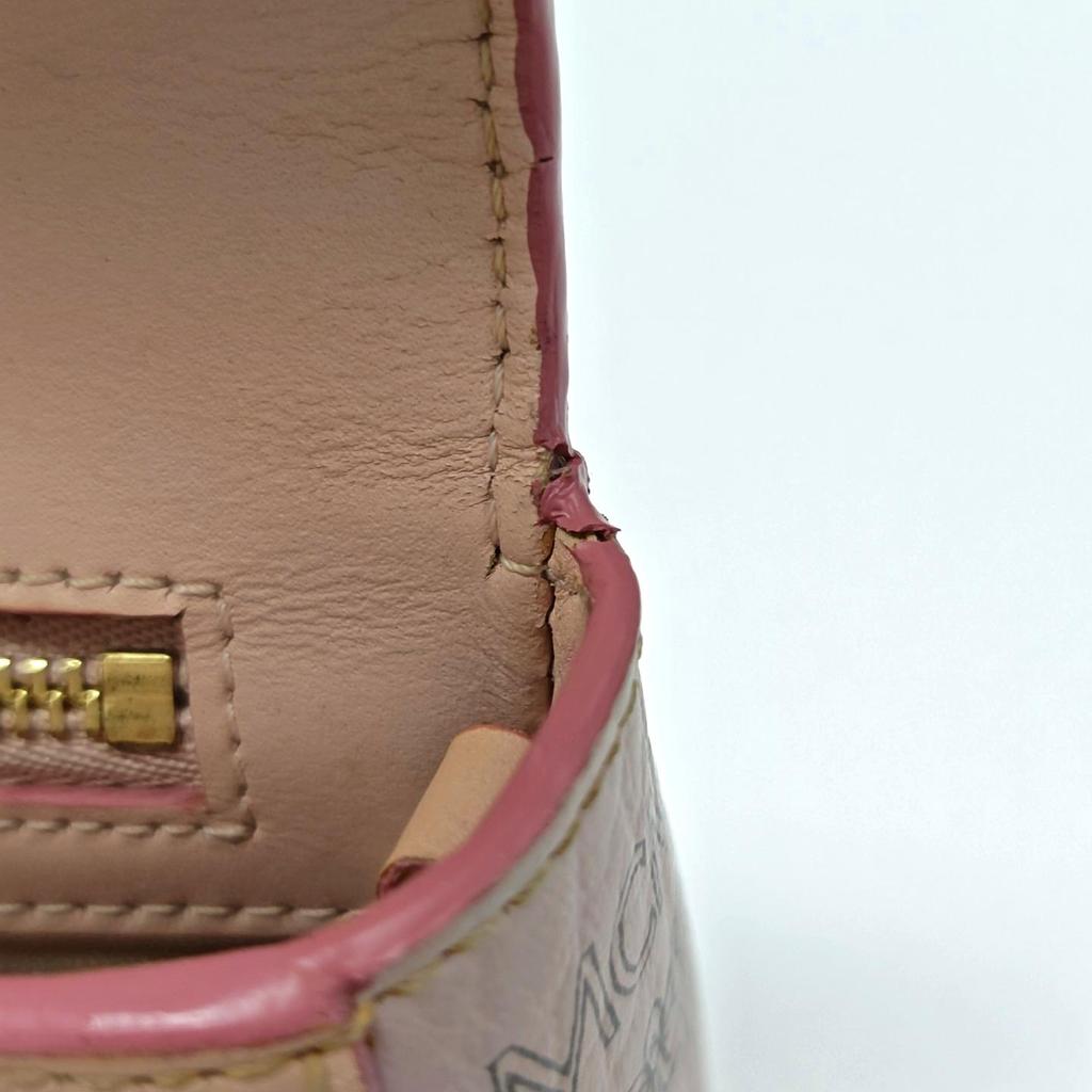 [Pre-Owned] Millie Visetos Classic Monogram Flap Lock Crossbody Bag - Good #1142FTE