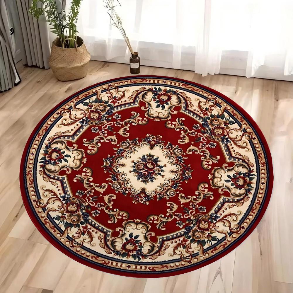 Round Persian Round Mat Round Carpet Bathroom Mat Home Decor Living Room Kitchen Rug Rugs for Bedroom Gift