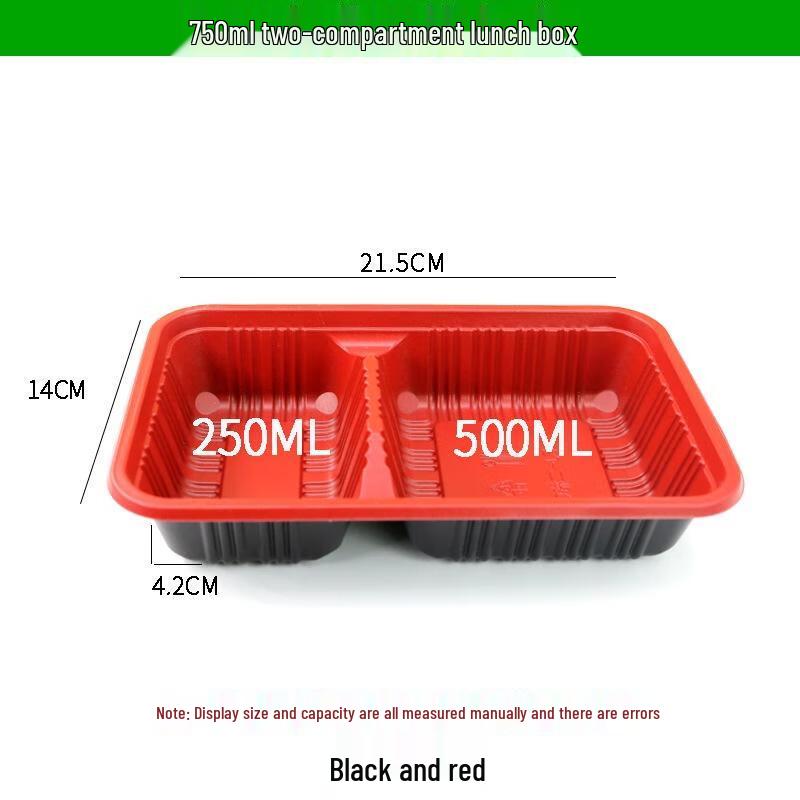 Disposable Multi-compartment Plastic Lunch Box with Lid