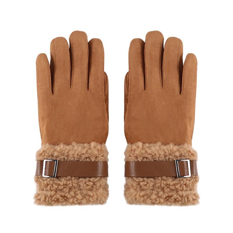 REACH STAR Damen Warme Wildleder Touchscreen Winterhandschuhe