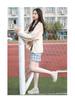 Women's Summer 2025 Platform Sandals - Thick Sole, Height-Increasing, Hollow Design, Petite, White.