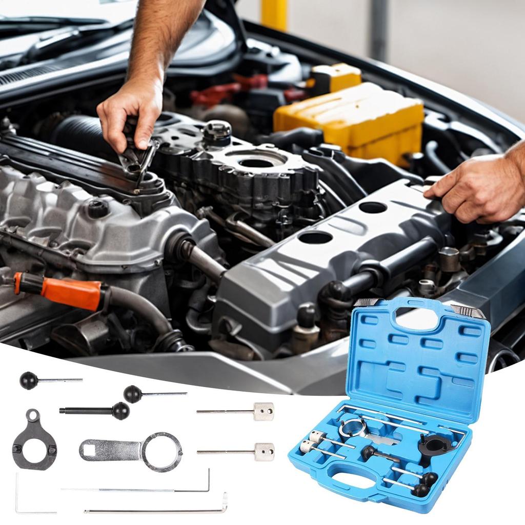 Automotive Timing Tool Camshaft Locking and Belt Adjust Tool for Petrol Engine Camshaft Holding Alignment Professional Kit