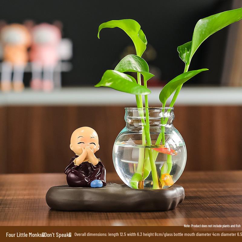 Creative Little Monk Desktop Ornaments for Home and Office Decor