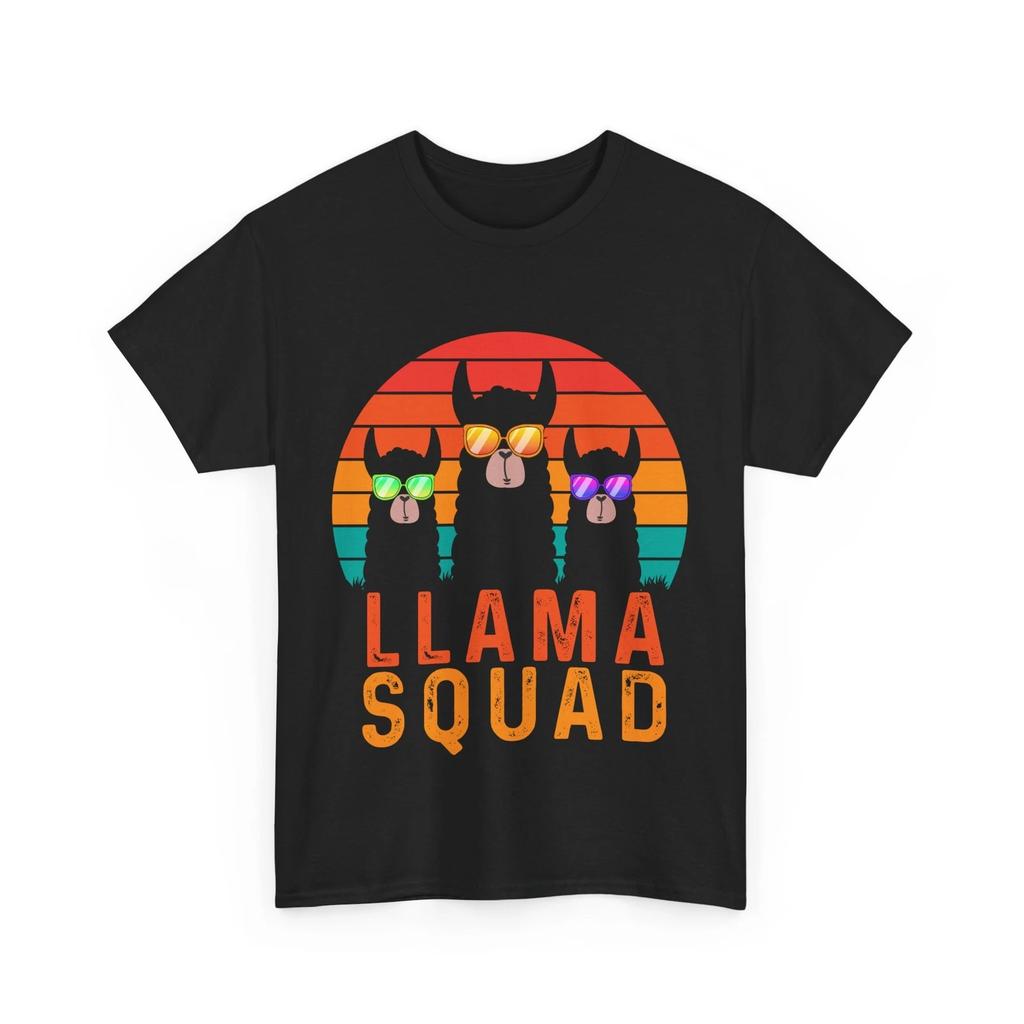 Llama Shirt, Llama Squad Shirt, Llama with Glasses Vintage T-shirt