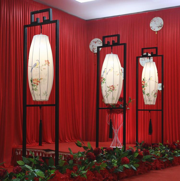 Antique Iron Art Bamboo Lanterns: Han Tang Wedding & Event Decor