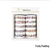 Set di Washi Tape Floreali - 12 Rotoli per Diari Fai-da-te e Decorazione
