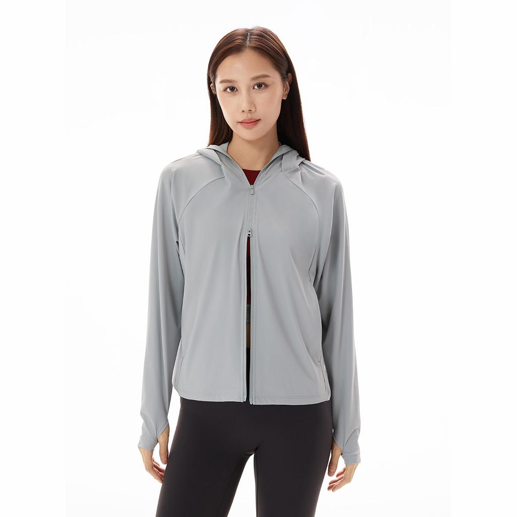 Li Ning Fitness Series Hooded Letter Logo Fitness Jacket Women jackets AFDW732-3