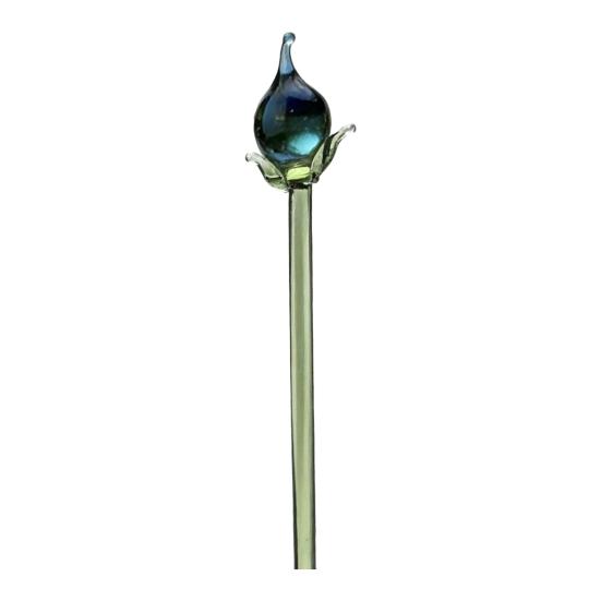 Mini Statuetta Fiore in Vetro Fatto a Mano Bouquet di Loto Finto Cristallo per Arredamento Tavolo Casa Ufficio Regalo per Mamma Moglie