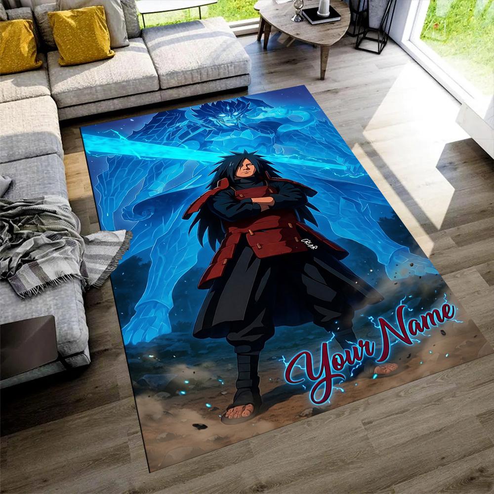 Naruto Character Customizable Name Floor Rug Office Rug Suitable for Kitchen Hallway Decorate Room Bedrooms Anti-slip Rug Decorate Offices