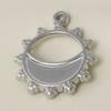 5pcs/Lot Silver Color Le Soleil Pendentif Stainless Steel Charm Pendants For Jewelry Making Supplies Metal Sun Charms Decoration