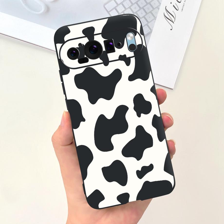 Cartoon Black Cat Cool Style Phone Case For Google Pixel 9 9Pro 7 6 6a 6Pro Coque Fundas Ultra Soft Silicone TPU Bumper Cover