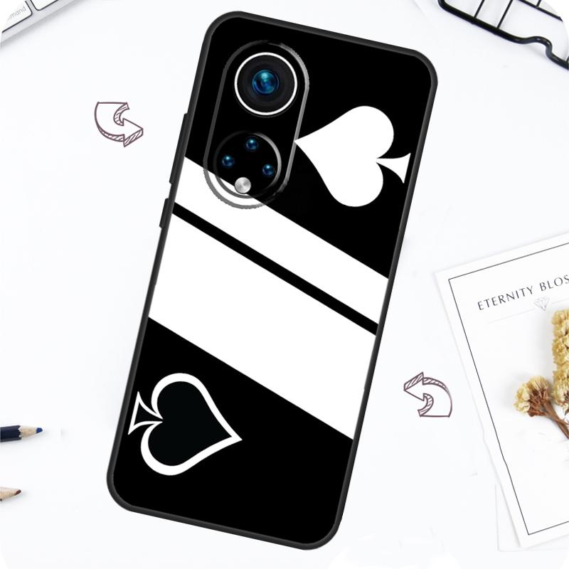 Ace of spades Poker Card Case For Honor Magic 7 Pro 5 6 Lite Honor 200 Pro 50 70 90 X8b X9a X8a X8 X9 X9c X9b Cover