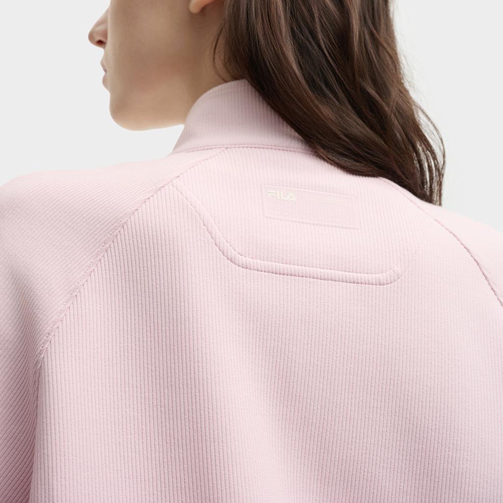 Fila Original Fashion Versatile Knitted Long Sleeve Jacket Women Jacket F11W539501F-PK