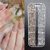 Nail Art Irregular Mini Ornaments: Pink, White, Colorful Champagne Accessories