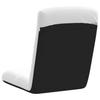 Folding Floor Chair White 71x51x62 cm Fabric