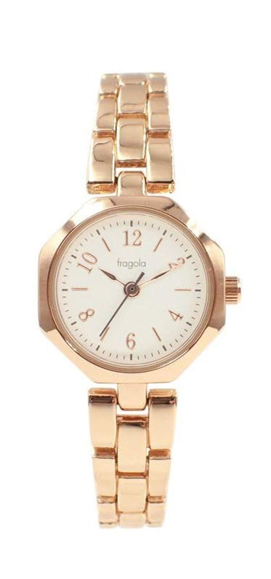 

[Follow] Watch Fragola Octagon Metal Watch N02622S-2 PG Women s Rose Gold