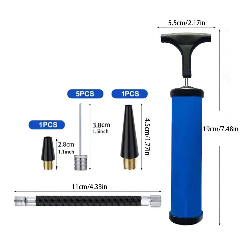 Sady ručního nafukovacího zařízení pro sportovní míče Pumpa Vzduchová Pumpa s jehlovou tryskou a prodlužovací hadicí pro fotbal Fotbal Volejbal