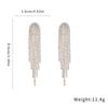 Silver Needle French Fresh Exaggerated Diamond Earrings Light Luxury High-end Stud Earrings Temperament Earrings Design Sense Niche