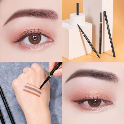 Small Fine Head Eyebrow Pencil With Double End Brush Durable Easy To Color Sweat Proof Natural Eyebrow Pen