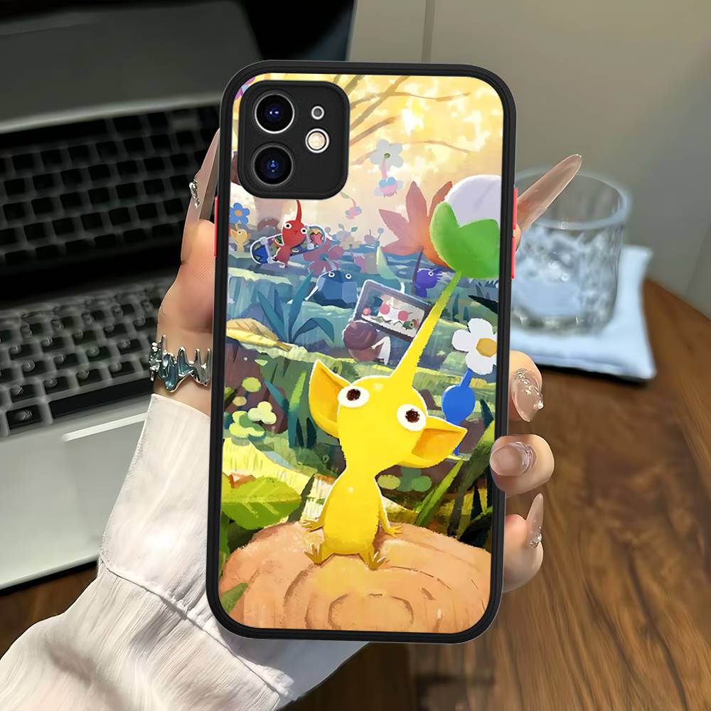 Classic Animation PIKMIN Phone Case For IPhone 16 15 14 Plus 15 13 12 11 Pro Max X XS MAX Matte Cover