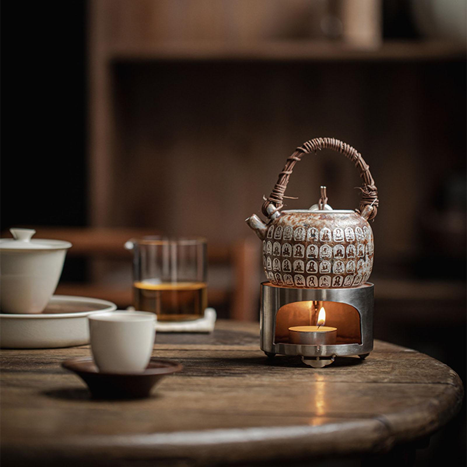 

Compact Warming Base for Most Kettles. Stable 8.9 Cm Diameter Base, Ideal Camping And Hiking. 8.9x8.9x6.5cm