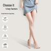 Bonas Women's Summer Sheer Pantyhose: Thin Pineapple Socks, Bare Leg Look, Anti-Snagging Black Stockings.