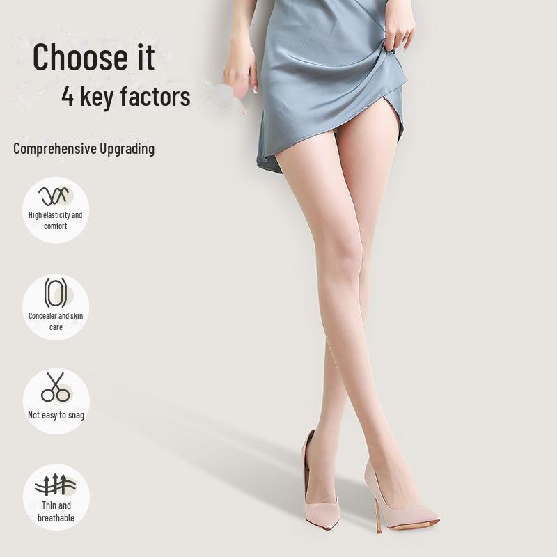 Bonas Women's Summer Sheer Pantyhose: Thin Pineapple Socks, Bare Leg Look, Anti-Snagging Black Stockings.