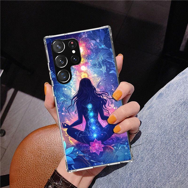 Yoga Chakra Spiritual Energy Universe Phnoe Case for Samsung Galaxy S26 S25 Edge S23 S24 Ultra S22 Plus S21 S20 FE Unique Cover