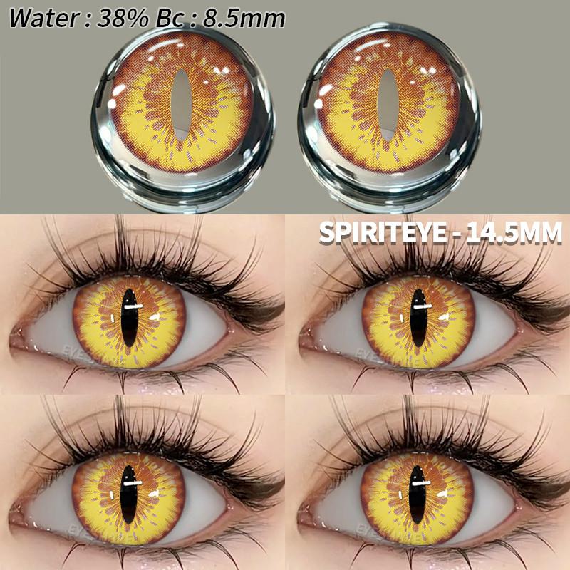 Eyeshare Cosplay Farbkontaktlinsen für Augen Halloween-Linsen Blaue Augenkontaktlinsen Schwarze Linsen Jahreslinsen 14,5 mm