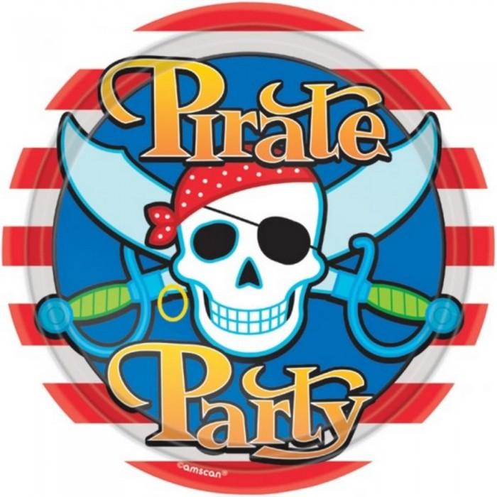 Amscan Pirate Design Party Plates (Pack Of 8)