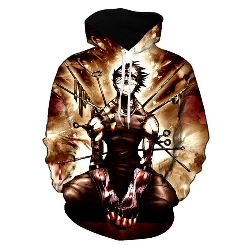 Naruto Kakashi Hoodie Men Women 3D Printed Unisex Long Sleeve Casual Sweatshirt Loose Fit Winter