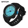 Sanda Trendy Luminous Waterproof Quartz Watch for Teens - Simple, Versatile Pointer Style.