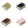 Creative Engagement Ring Case Velvet Jewelry Packaging Durable Book Shape Ring Box  Travel