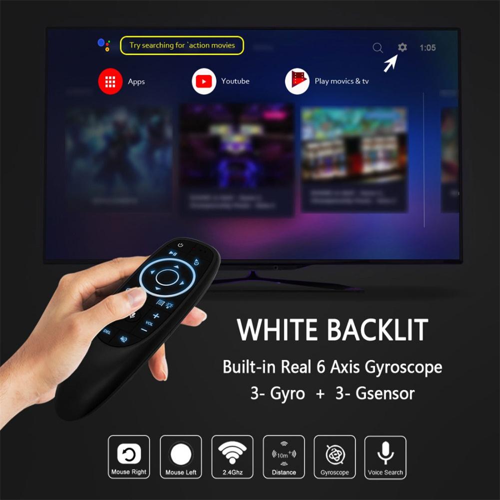 Smart Voice Remote Control Wireless Air Fly Mouse 2.4g G10 G10s Pro Gyroscope Ir Learning Compatible For Android Tv Box