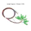 SC/APC Fiber Optic Pigtail, 1.5 Meter Fiber Optic Pigtail 12 Strands SC APC 12 Color Single Mode Fiber Optic Pigtail for Welding Network