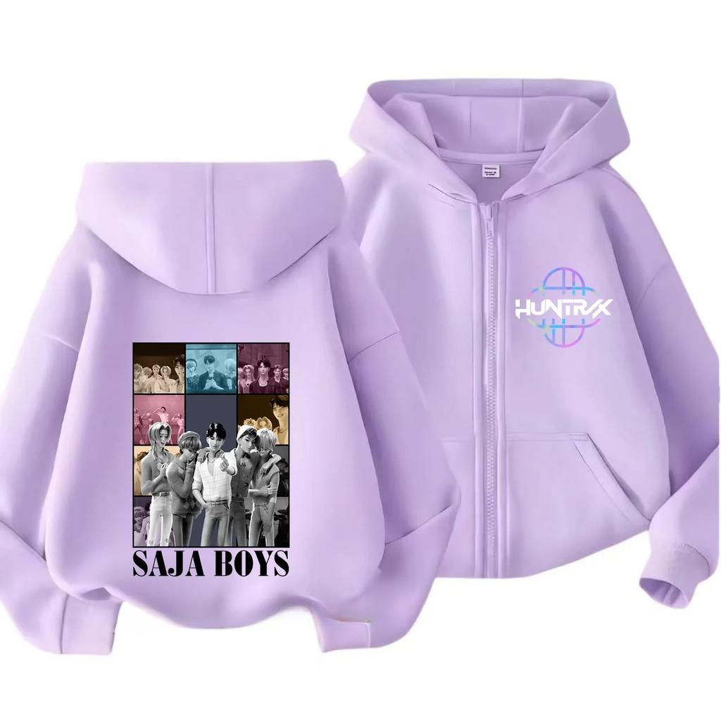 Y2k Zip Up Sweatshirts Kpop Demon Hunters Hoodie Jas Kinderkleding Kid Meisje Jongen Sweatshirt Rits Hoody Baby Casual Top
