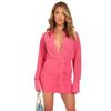 Missy Empire Womens/Ladies Ruched Plunge Mini Dress