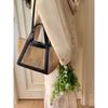 Womens 2025 Woven Straw Tote Bag Large Capacity Shoulder Minimalist Chic Design Soft PU Interior Casual Travel Use