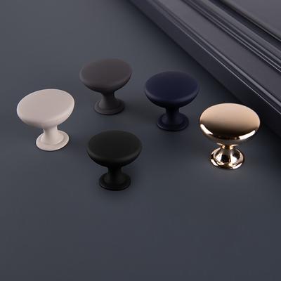 Ferro Fiori Zamak Knob Handle Pulls for Kitchen and Cabinet, Gold, Beige, Graphite, Dark Blue, Black Soft-touch Cabinet and Drawer Pulls