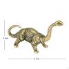 Dinosaur Statue Brass Animal Sculpture for Home Office Dashboard Desktop