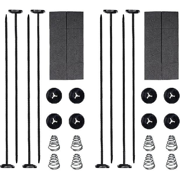 Automotive Fan Mounting Kit, Radiator Fan Zip Ties Clips Mounting Kit, Electric Mount Hold Down for Cooling Fan Transmission Cooler Radiator Fan Kit