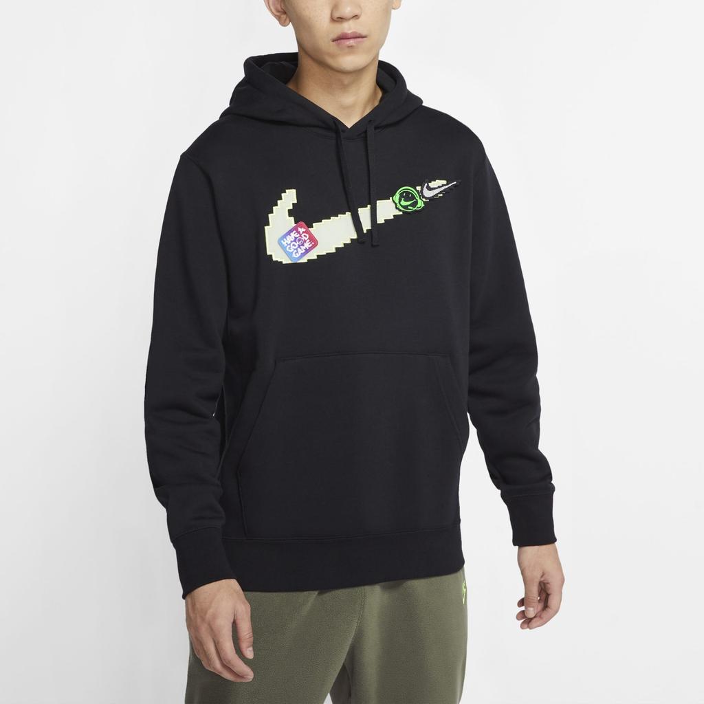 Nike Sweatshirts Men's Black Hooded Moderate Regular DC3937-010