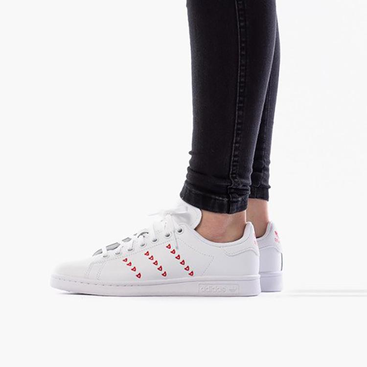 adidas Stan Smith Cloud White Lush Red GS EG6495