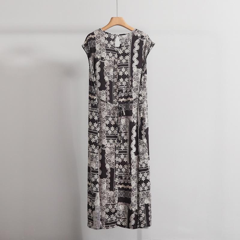 

Summer s New Stylish and Elegant Outerwear Vest Dress, Loose, Casual and Slimming Thin Beach Dress Long Dress XL