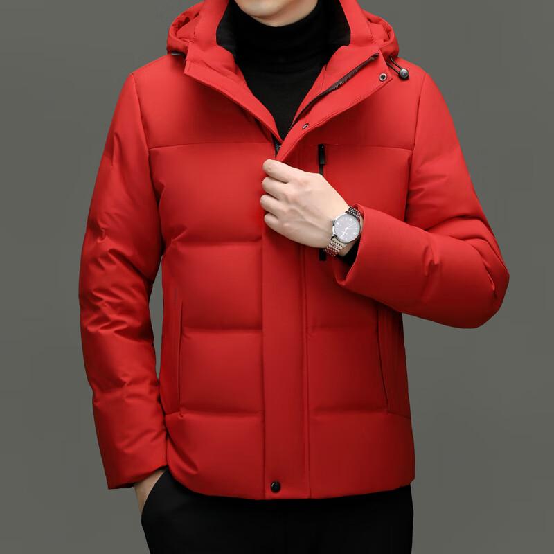 Firstview Men s Lightweight Business Casual Down Jacket 2XL красный