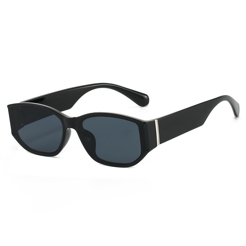 

JYL Oval PC Frame Sunglasses UV400 Unisex Punk Street Cool Trendy / 8001 8001-C1 черный бин