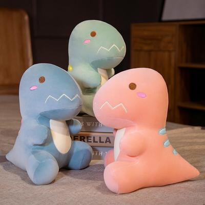 30 -60cm Morandi Colour Dinosaur Kawaii New Type Soft Stuffed Plush Toy High Quality Cotton Animal Gifts For Kids Home Decro